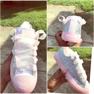 Blinged Out Converse !!!! So cute !!! Brand New!